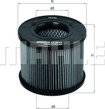 MAHLE LX 2283 - Воздушный фильтр двигателя abcparts.ee