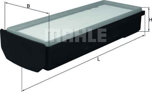 MAHLE LX 2796/1 - Воздушный фильтр двигателя abcparts.ee