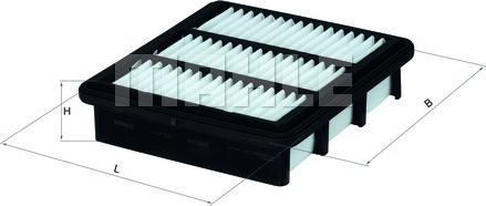 MAHLE LX 2752 - Воздушный фильтр двигателя abcparts.ee