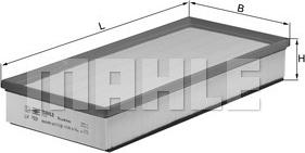 MAHLE LX 793 - Воздушный фильтр двигателя abcparts.ee