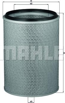 MAHLE LX 797 - Воздушный фильтр двигателя abcparts.ee