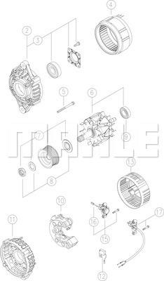 MAHLE MG 576 - Генератор abcparts.ee