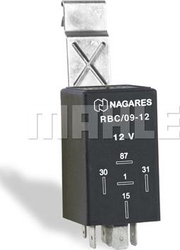 MAHLE MR 114 - Реле, топливный насос abcparts.ee