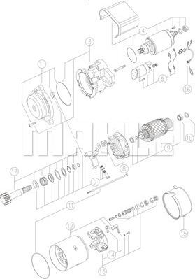 MAHLE MS 425 - Стартер abcparts.ee