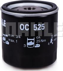 MAHLE OC 525 - Масляный фильтр abcparts.ee