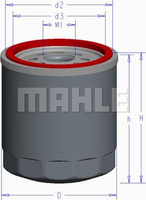 MAHLE OC 610 - Масляный фильтр abcparts.ee