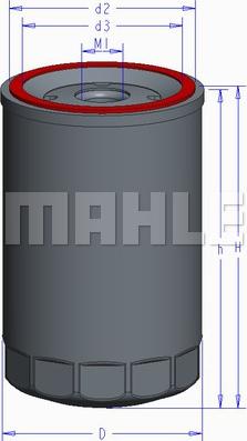 MAHLE OC 895 - Масляный фильтр abcparts.ee