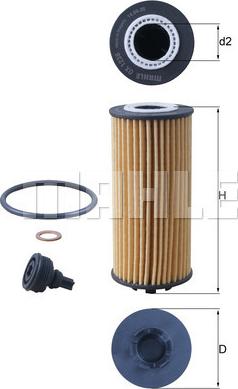 MAHLE OX 1238D - Масляный фильтр abcparts.ee