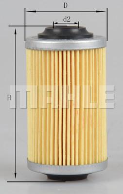 MAHLE OX 824D - Масляный фильтр abcparts.ee
