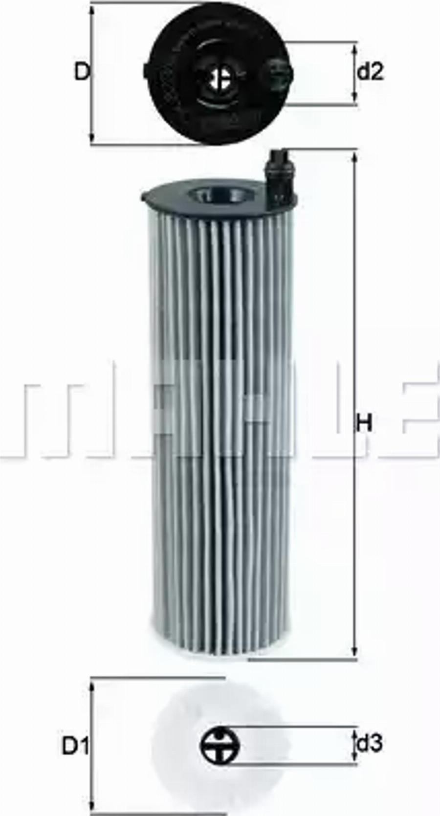 MAHLE OX 823/6D - Масляный фильтр abcparts.ee