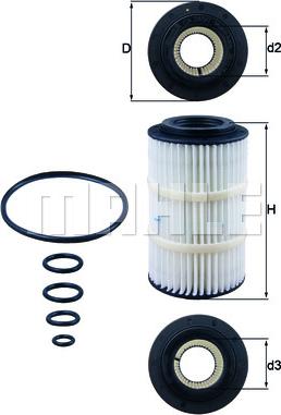 MAHLE OX 345/7D - Масляный фильтр abcparts.ee