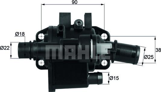 MAHLE TH 42 83 - Термостат охлаждающей жидкости / корпус abcparts.ee