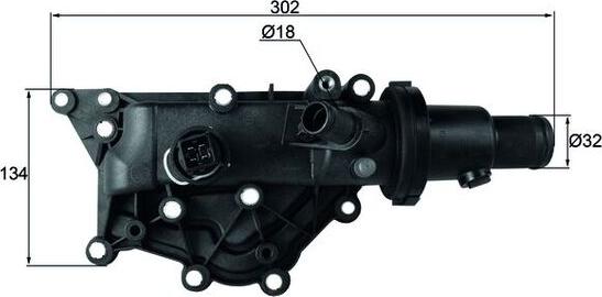 MAHLE TH 60 89 - Термостат охлаждающей жидкости / корпус abcparts.ee