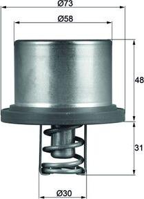 MAHLE THD 2 89 - Термостат охлаждающей жидкости / корпус abcparts.ee