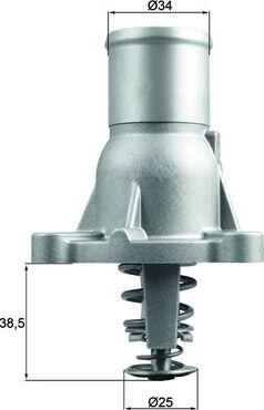 MAHLE TI 260 92 - Термостат охлаждающей жидкости / корпус abcparts.ee