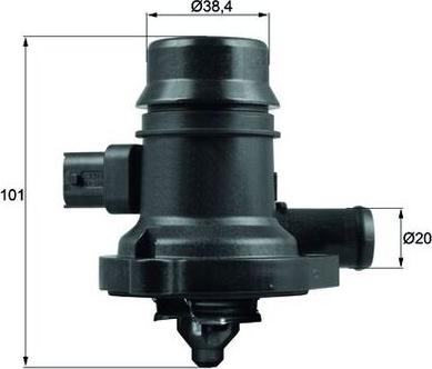 MAHLE TM 36 103 - Термостат охлаждающей жидкости / корпус abcparts.ee