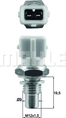 MAHLE TSE 17 - Датчик температуры ОЖ, охлаждающей жидкости abcparts.ee