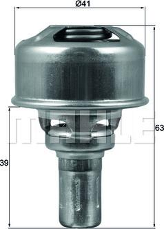 MAHLE TX 174 86 - Термостат охлаждающей жидкости / корпус abcparts.ee