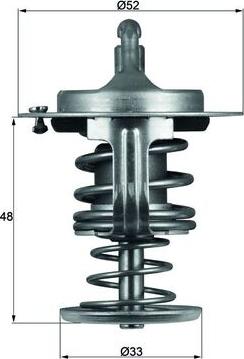 MAHLE TX 82 80D - Термостат охлаждающей жидкости / корпус abcparts.ee