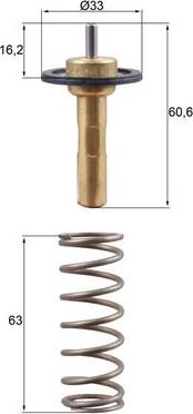 MAHLE TX 311 90D - Термостат охлаждающей жидкости / корпус abcparts.ee