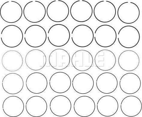 MAHLE 41856CP.020 - Комплект поршневых колец abcparts.ee