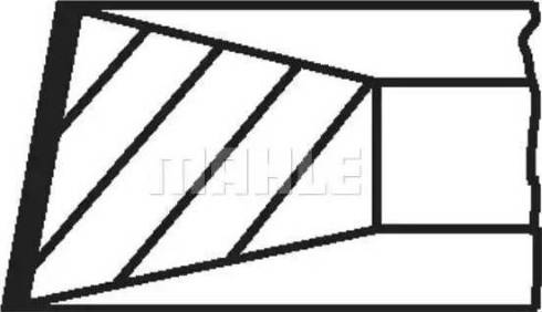 MAHLE 099 42 N0 - Комплект поршневых колец abcparts.ee