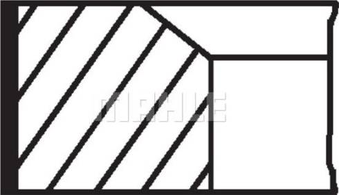 MAHLE 081 93 N3 - Комплект поршневых колец abcparts.ee