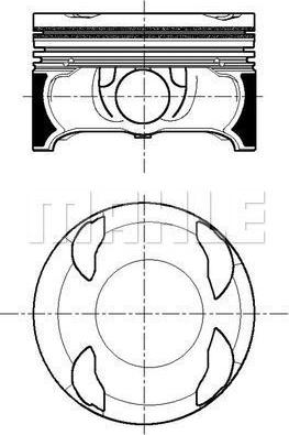 MAHLE 001 PI 00196 001 - Поршень abcparts.ee