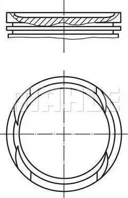 MAHLE 015 60 00 - Поршень abcparts.ee