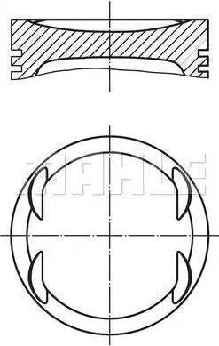 MAHLE 012 13 02 - Поршень abcparts.ee