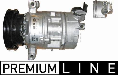 MAHLE ACP 877 000P - Компрессор кондиционера abcparts.ee