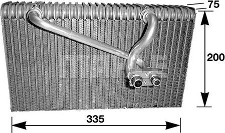 MAHLE AE 40 000S - Испаритель, кондиционер abcparts.ee