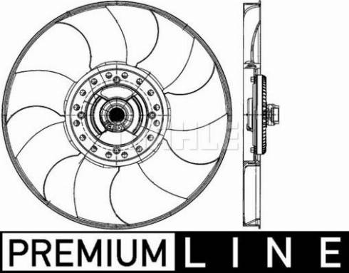 MAHLE CFF 499 000P - Вентилятор, охлаждение двигателя abcparts.ee