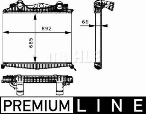 MAHLE CI 110 000P - Интеркулер, теплообменник турбины abcparts.ee