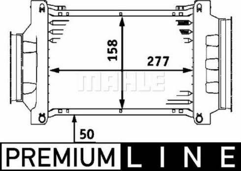 MAHLE CI 73 000P - Интеркулер, теплообменник турбины abcparts.ee