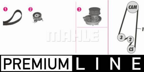 MAHLE CPK 66 000P - Водяной насос + комплект зубчатого ремня ГРМ abcparts.ee