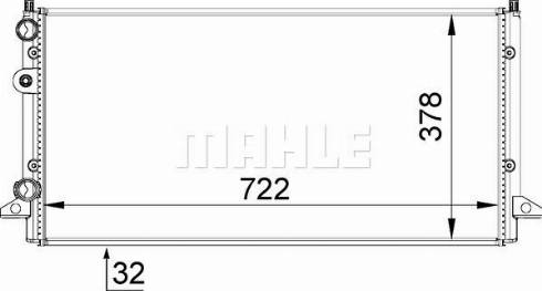 MAHLE CR 509 000P - Радиатор, охлаждение двигателя abcparts.ee