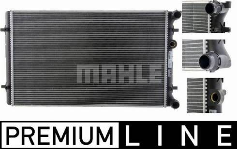 MAHLE CR 1714 000P - Радиатор, охлаждение двигателя abcparts.ee