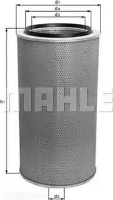 MAHLE LX 84 - Воздушный фильтр двигателя abcparts.ee