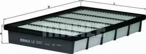 MAHLE LX 2001 - Воздушный фильтр двигателя abcparts.ee
