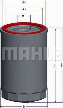 MAHLE OC 1 - Масляный фильтр abcparts.ee