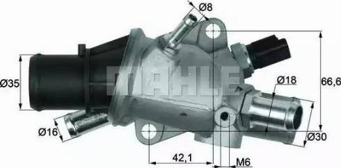 MAHLE TI 169 88 - Термостат охлаждающей жидкости / корпус abcparts.ee