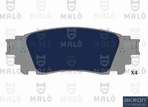 AKRON-MALÒ 1051291 - Тормозные колодки, дисковые, комплект abcparts.ee