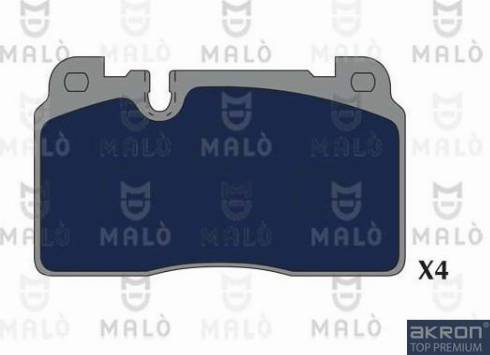AKRON-MALÒ 1051264 - Тормозные колодки, дисковые, комплект abcparts.ee