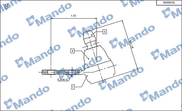 Mando DSA020164 - Шаровая опора abcparts.ee