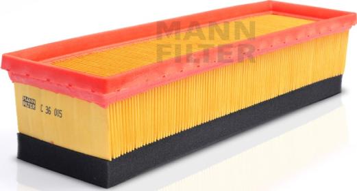 Mann-Filter C 36 005 - Воздушный фильтр двигателя abcparts.ee