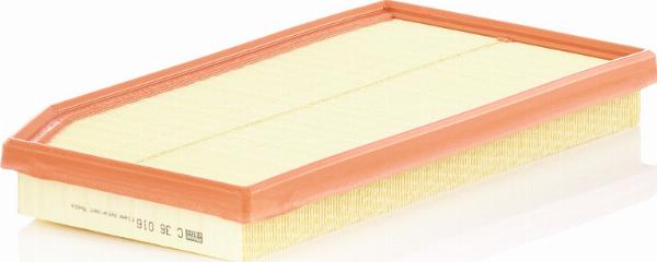 Mann-Filter C 36 016 - Воздушный фильтр двигателя abcparts.ee