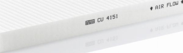 Mann-Filter CU 4151 - Фильтр воздуха в салоне abcparts.ee