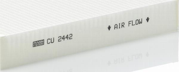 Mann-Filter CU 2442 - Фильтр воздуха в салоне abcparts.ee