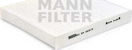 Mann-Filter CU 24 003/3 - Фильтр воздуха в салоне abcparts.ee